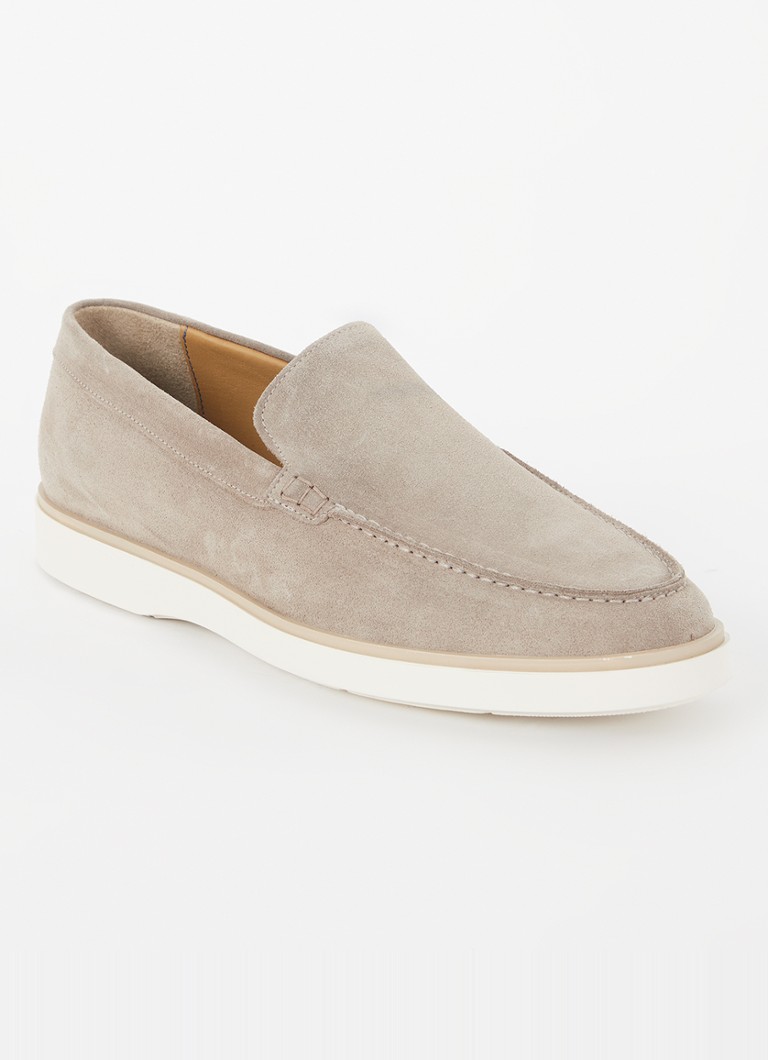 Giorgio Heren Loafer van suéde in de kleur Zand, maat: 41
