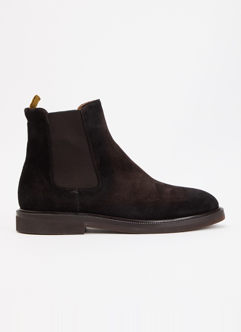 Giorgio Dames Chelsea boot van suède in de kleur Donkerbruin, maat: 44