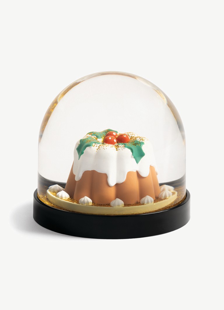 &Klevering Wonderball Pudding sneeuwbol 8,5 cm Bruin - Deal