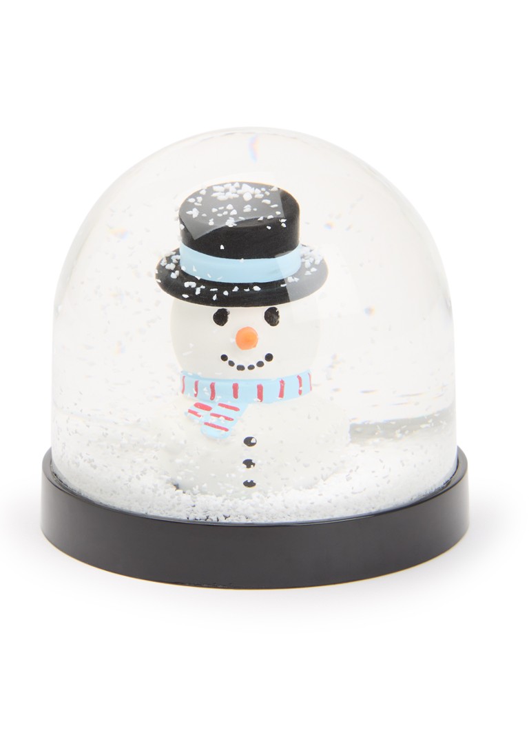 &Klevering Wonderball Snowman sneeuwbol 8 cm Wit - Deal