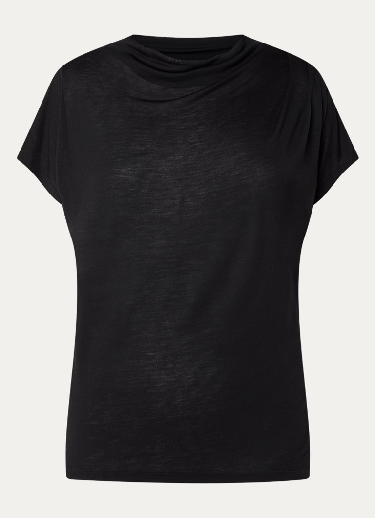 Bruuns Bazaar Dames KatkaBBGinae top met plooidetail in de kleur Zwart