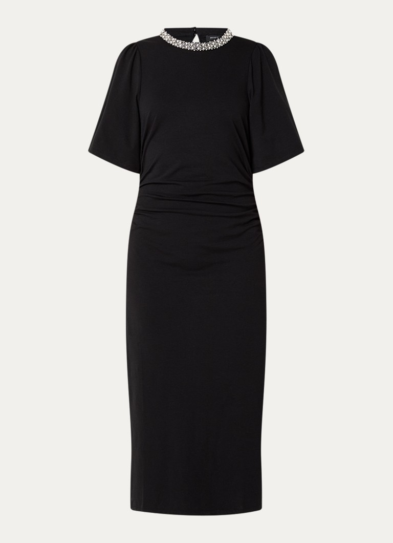 Bruuns Bazaar Dames Nathala maxi jurk met split in de kleur Blauw