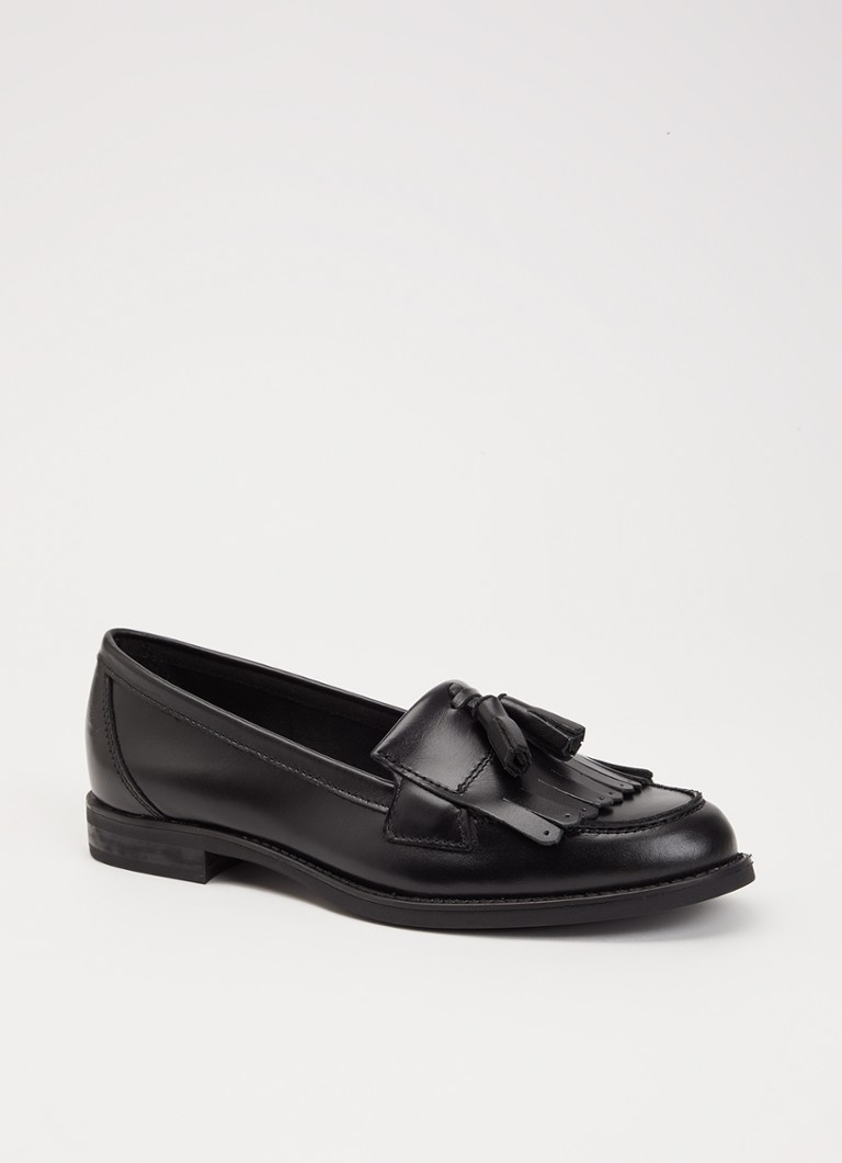 Sofie Schnoor Dames Olivia loafer van leer in de kleur Zwart
