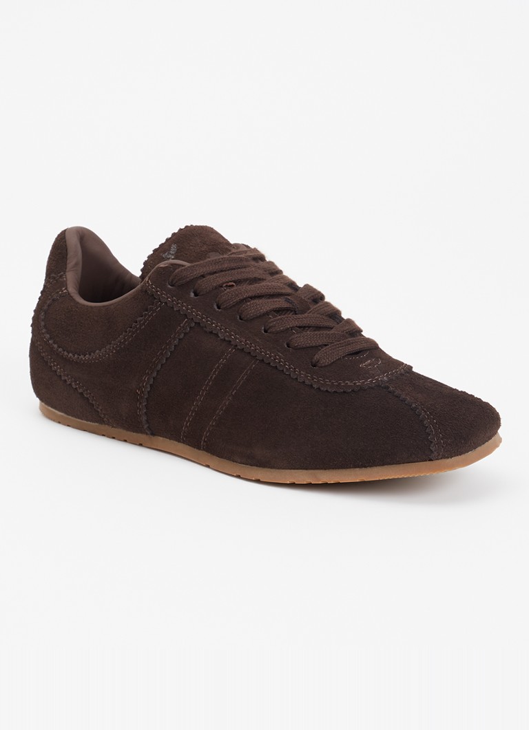 Sofie Schnoor Dames Carlasw sneaker van suède in de kleur Donkerbruin