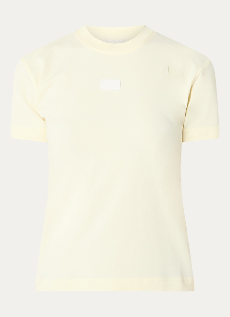 Sofie Schnoor Dames Indy T-shirt met logo in de kleur Lichtgeel