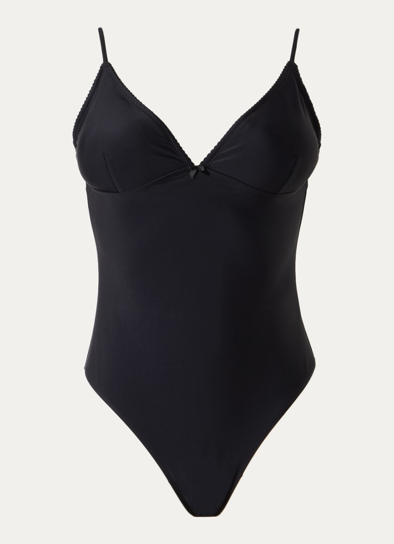 Sofie Schnoor Dames Wanyasw badpak in de kleur Zwart
