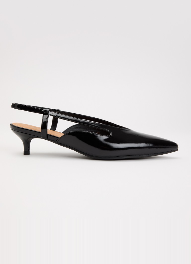 Sofie Schnoor Dames Rill slingback van leer in de kleur Zwart