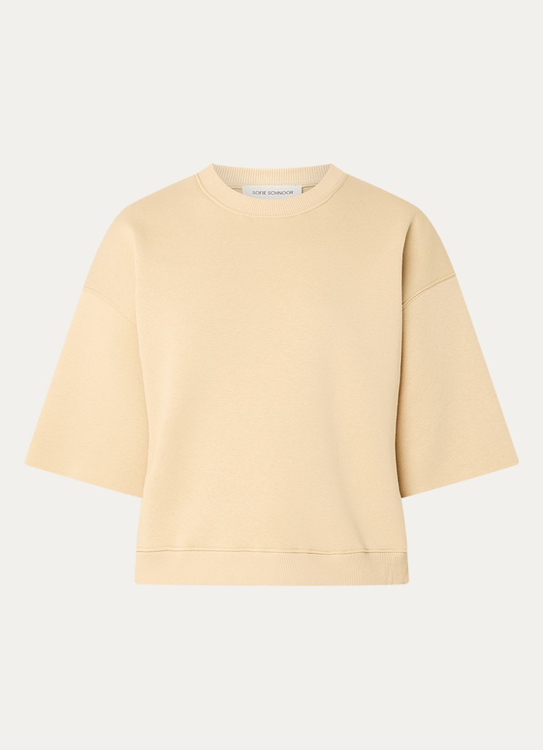 Sofie Schnoor Dames Eloisesw sweater met print in de kleur Creme
