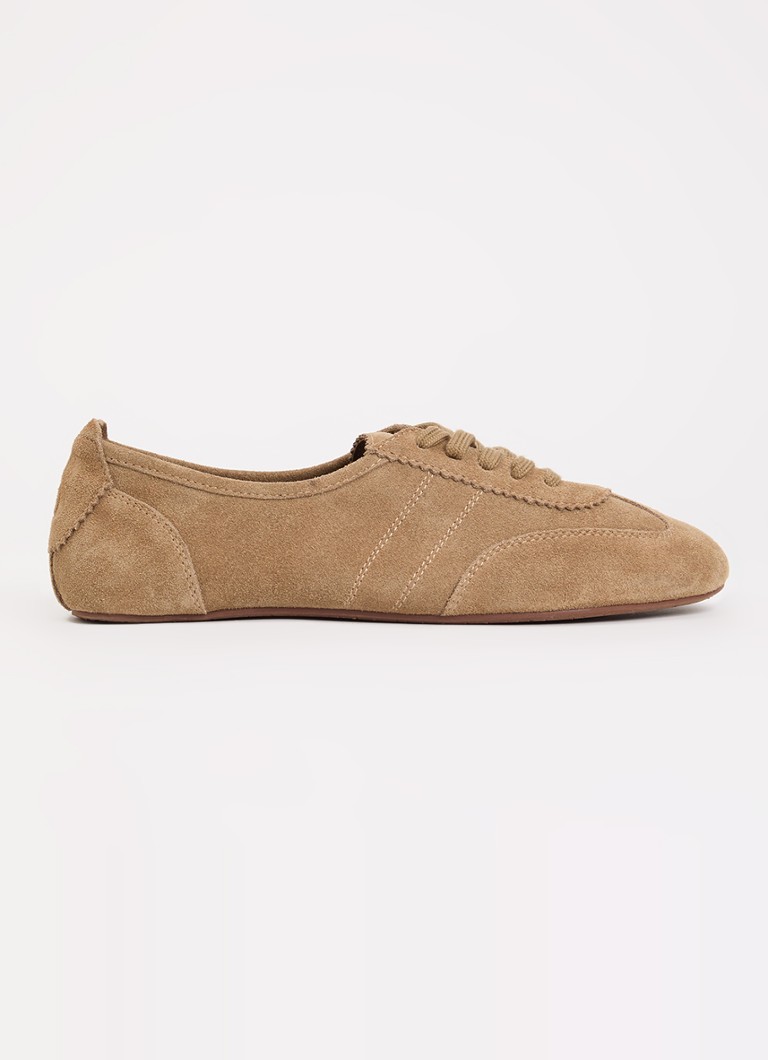 Sofie Schnoor Dames Nadiesw sneaker van suède in de kleur Camel