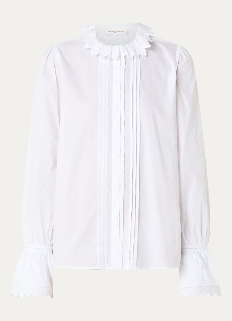 Sofie Schnoor Dames Serena oversized blouse in de kleur Wit