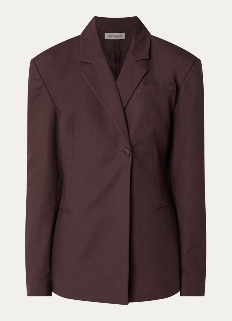 Sofie Schnoor Dames Juvasw double-breasted blazer in de kleur Bruin