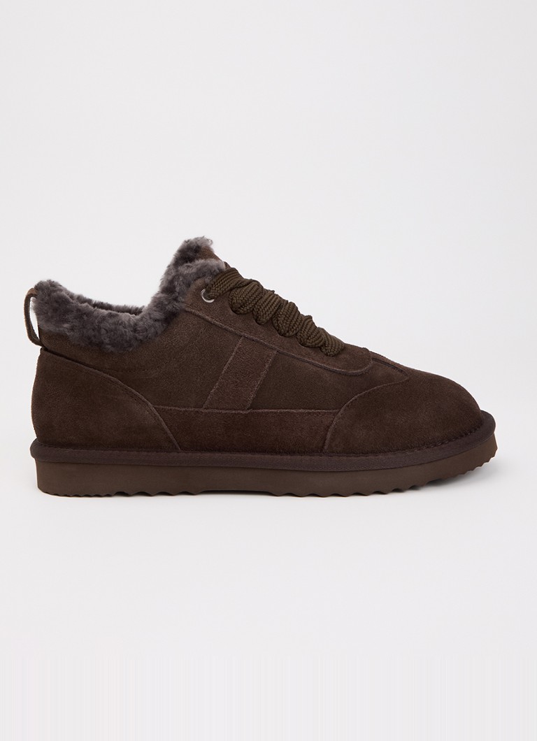 Sofie Schnoor Dames Dictiesy sneaker van suède in de kleur Donkerbruin