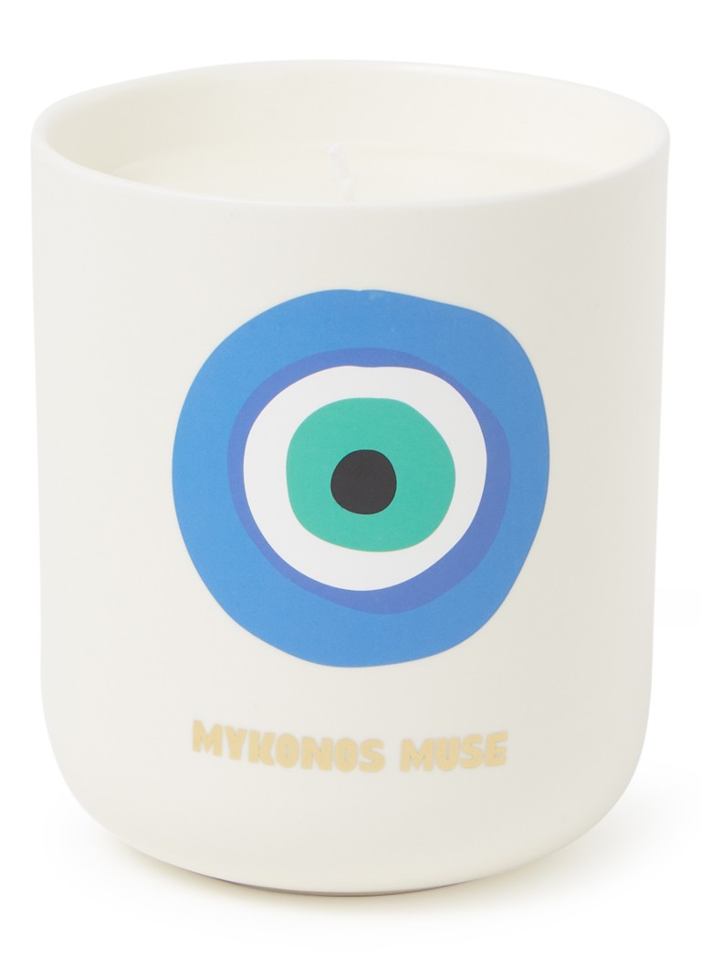 Assouline Mykonos Muse geurkaars 319 gram Blauw