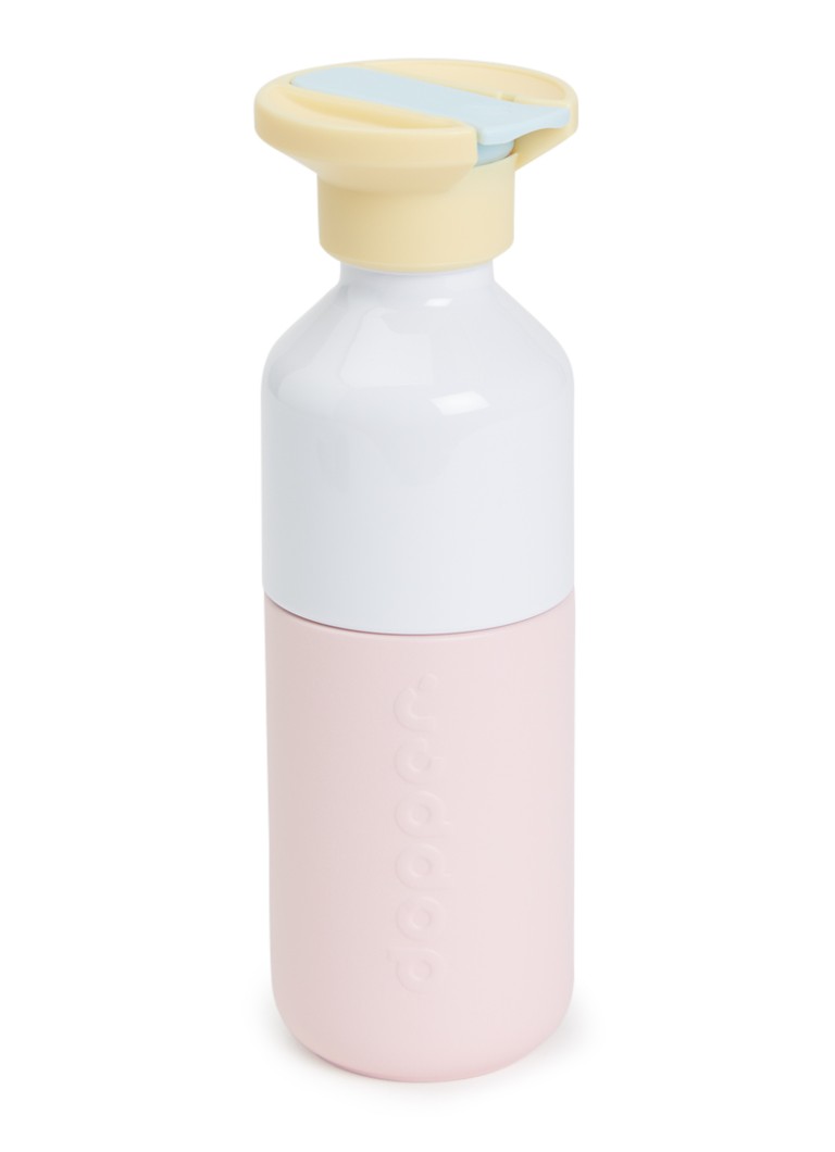 Dopper Steel x Flip Straw waterfles 35 cl Lichtroze - Deal