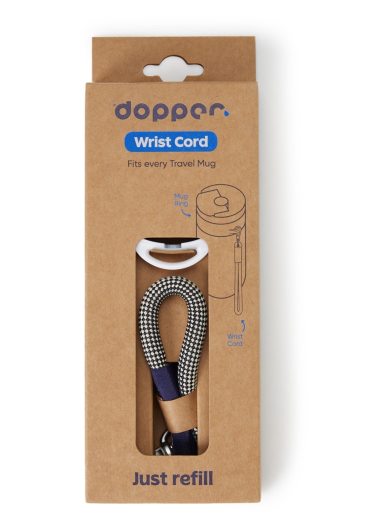 Dopper Wrist Cord polskoord voor de Travel Mug Zwart - Deal