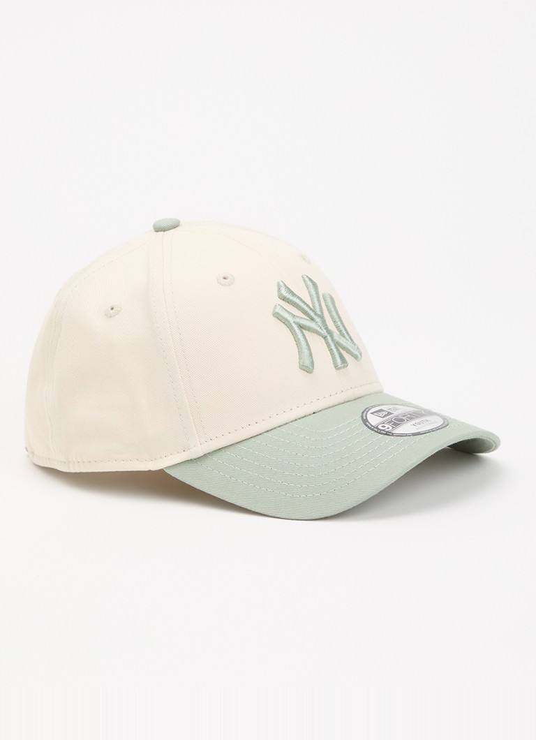 New Era Jongens Pet met logoborduring in de kleur Lindegroen, maat: YTH