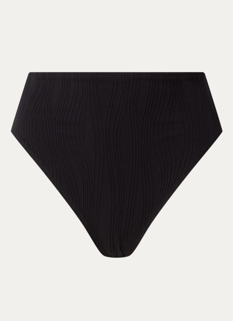 Chantelle Dames High waisted bikinislip met structuur in de kleur Zwart