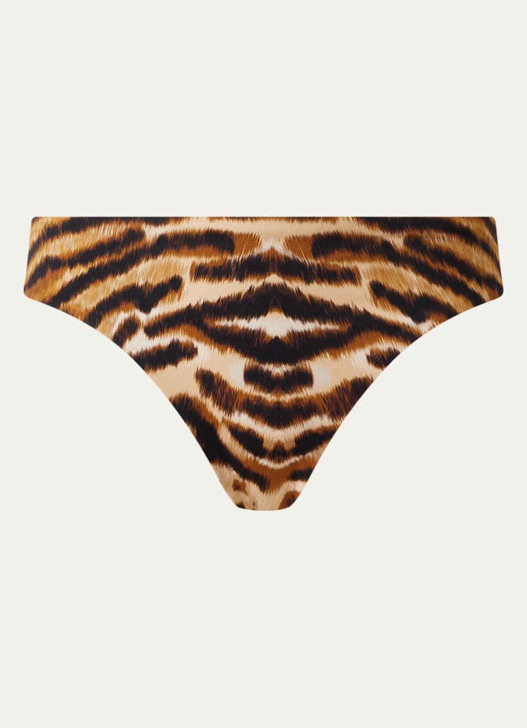 Chantelle Dames Vita bikinislip met tijgerprint in de kleur Bruin