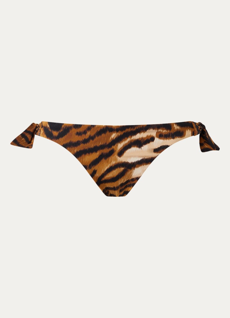 Chantelle Dames Vita tanga bikinislip met tijgerprint in de kleur Bruin