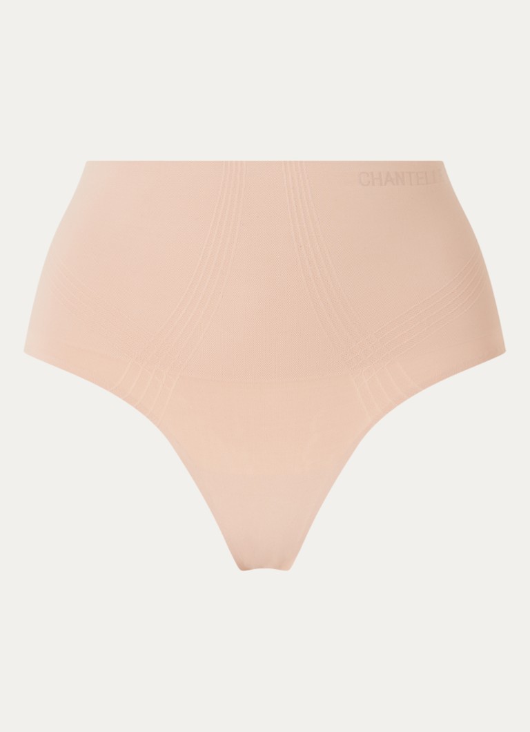 Chantelle Dames Smooth Comfort high waisted corrigerende slip in de kleur Donkerbeige