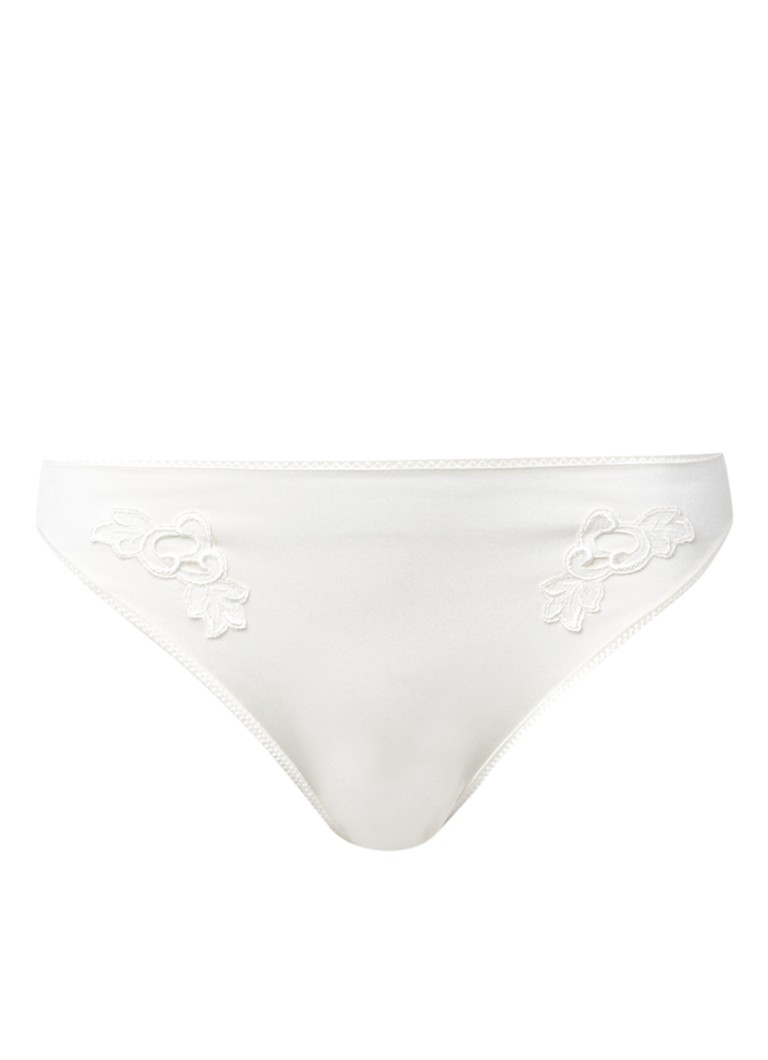 Chantelle Dames Slip met borduring in de kleur Gebroken wit