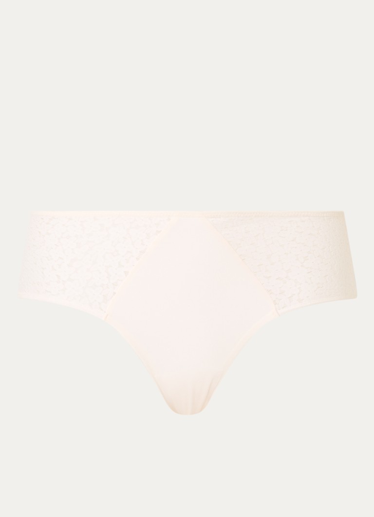 Chantelle Dames Norah shorty met kant in de kleur Gebroken wit