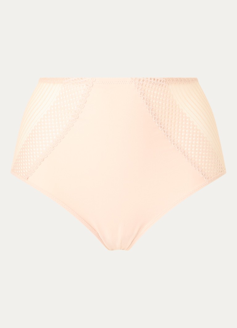Chantelle Dames Play high waisted slip met kant in de kleur Lichtroze