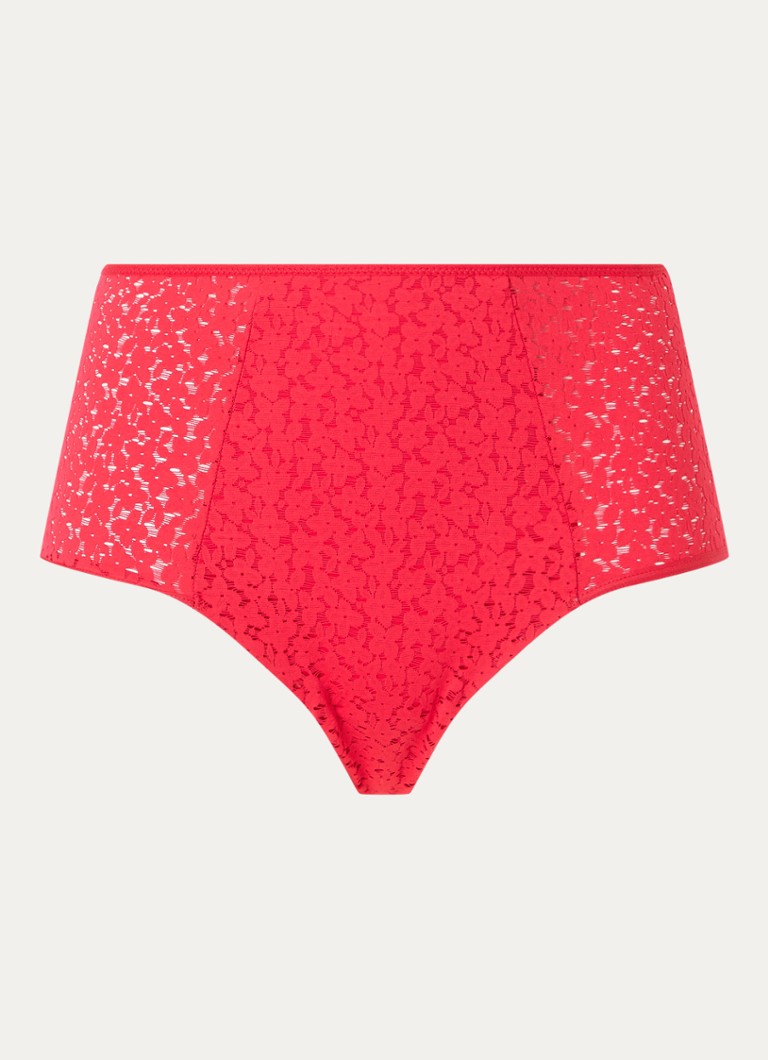 Chantelle Dames High waisted slip met kant in de kleur Rood