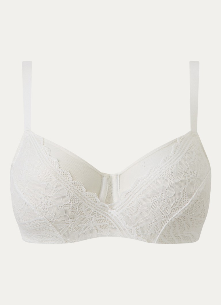 Chantelle Dames Floral Touch beugel bh met kant in de kleur Wit