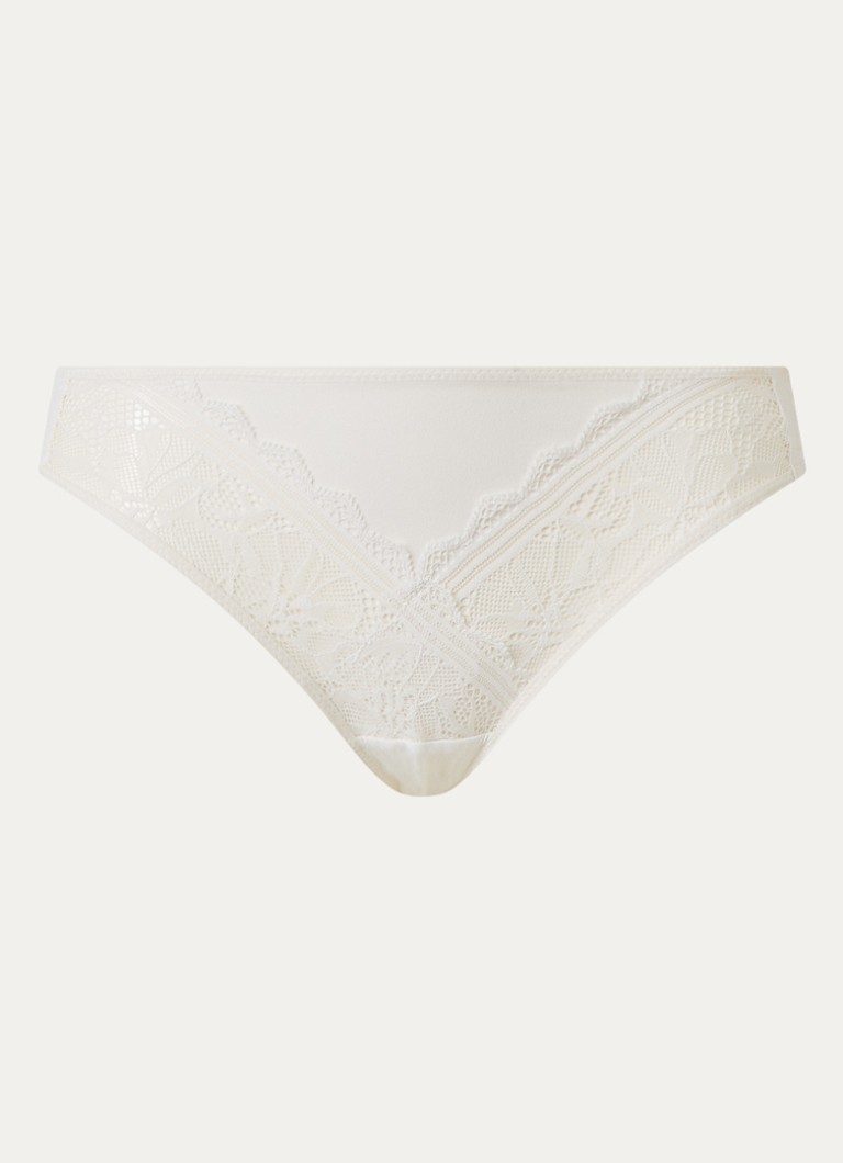 Chantelle Dames Floral Touch slip met kant in de kleur Wit