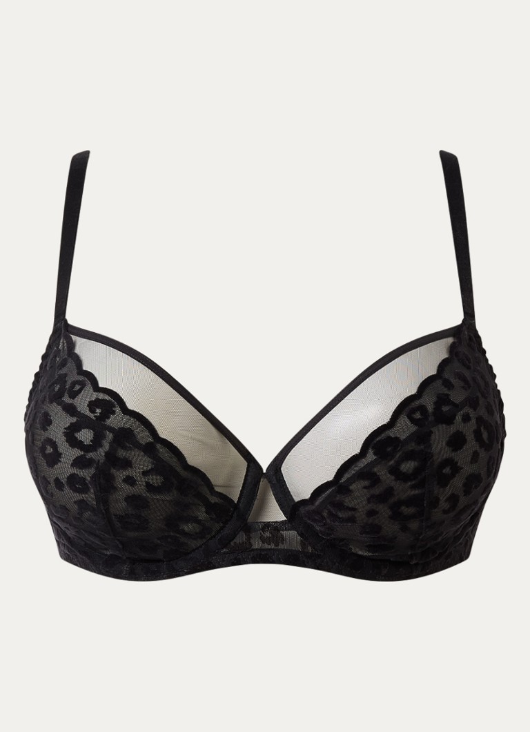 Chantelle Dames Beugel bh van mesh in de kleur Zwart
