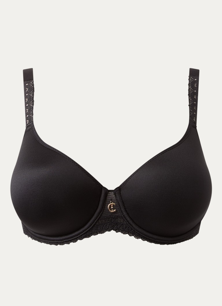 Chantelle Dames Voorgevormde T-shirt bh met kant in de kleur Zwart