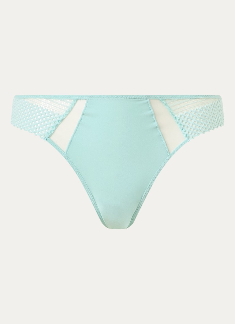 Chantelle Dames Play tanga met kant in de kleur Mint