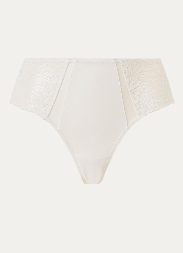 Chantelle Dames Shorty met kant in de kleur Gebroken wit