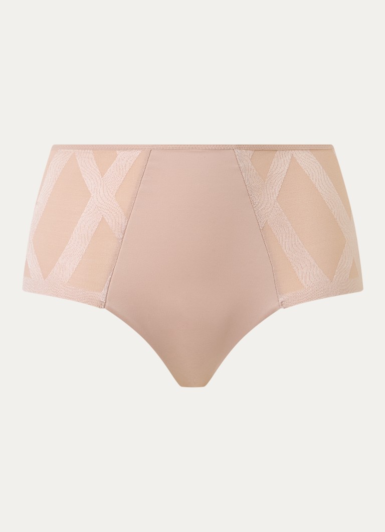 Chantelle Dames Glaze shorty met grafische print in de kleur Oudroze