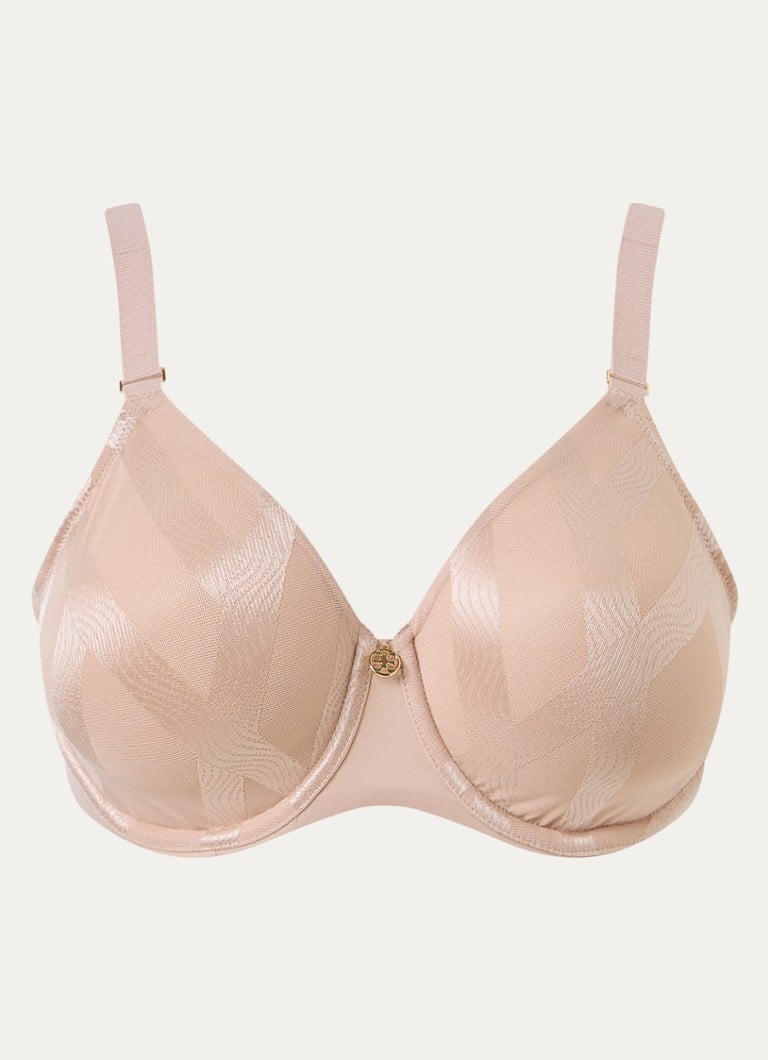Chantelle Dames Glaze beugel bh met overlay van mesh in de kleur Oudroze