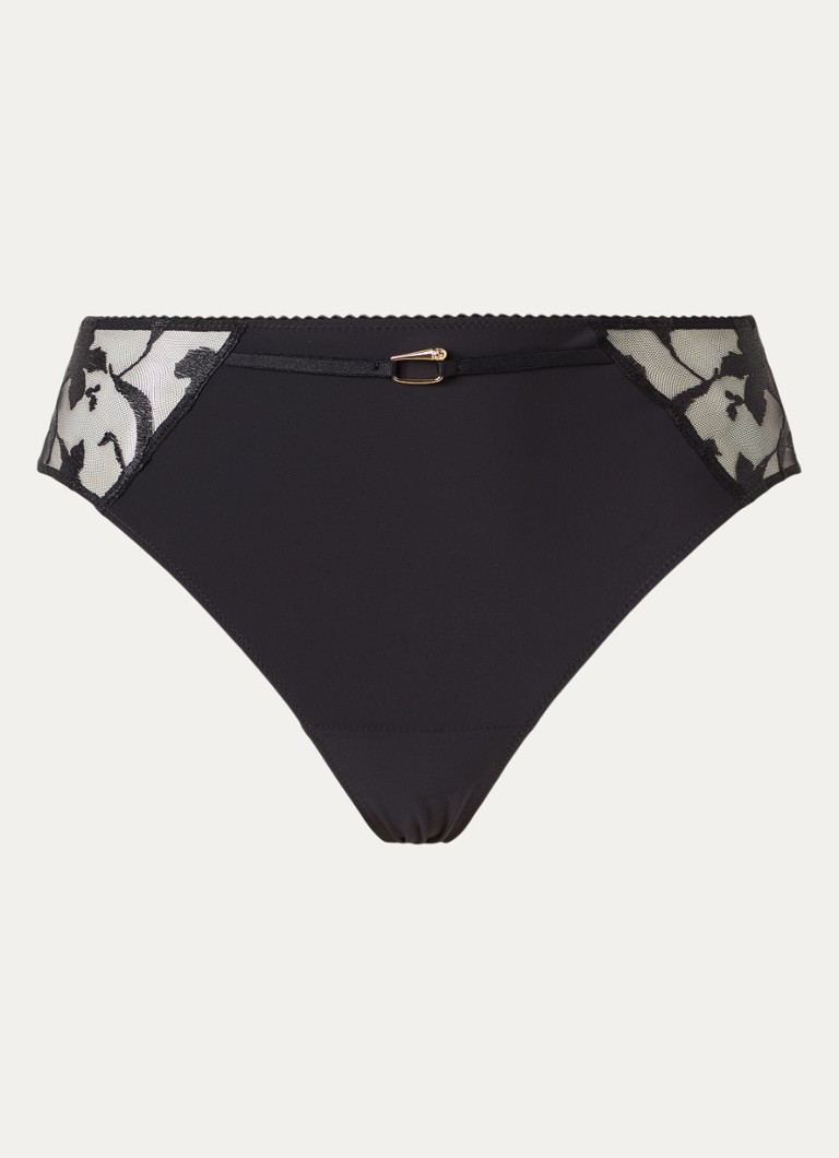 Chantelle Dames Bloemen hipster met kant in de kleur Zwart