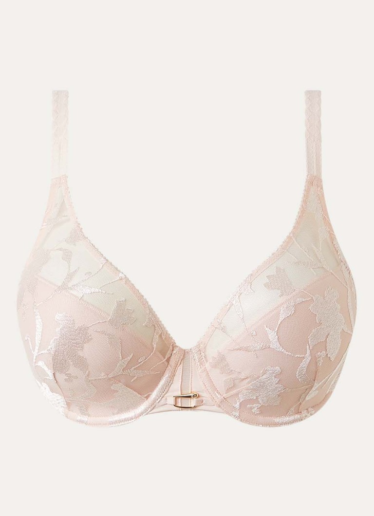 Chantelle Dames Voorgevormde beugel bh met overlay van kant in de kleur Creme