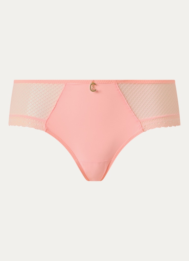 Chantelle Dames Li slip van kant in de kleur Zalmroze
