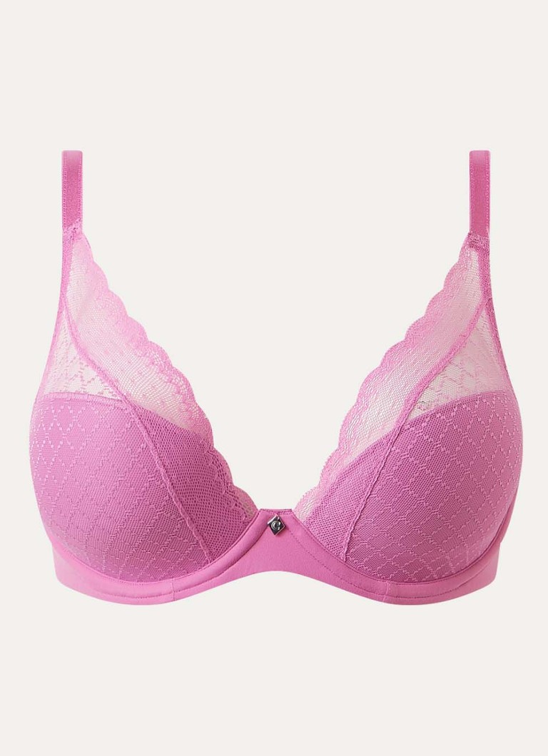 Chantelle Dames Norah voorgevormde beugel bh met mesh in de kleur Fuchsia