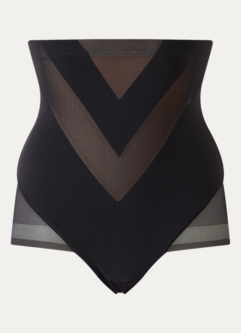 Chantelle Dames Glam Shaping high waisted corrigerende slip in de kleur Zwart