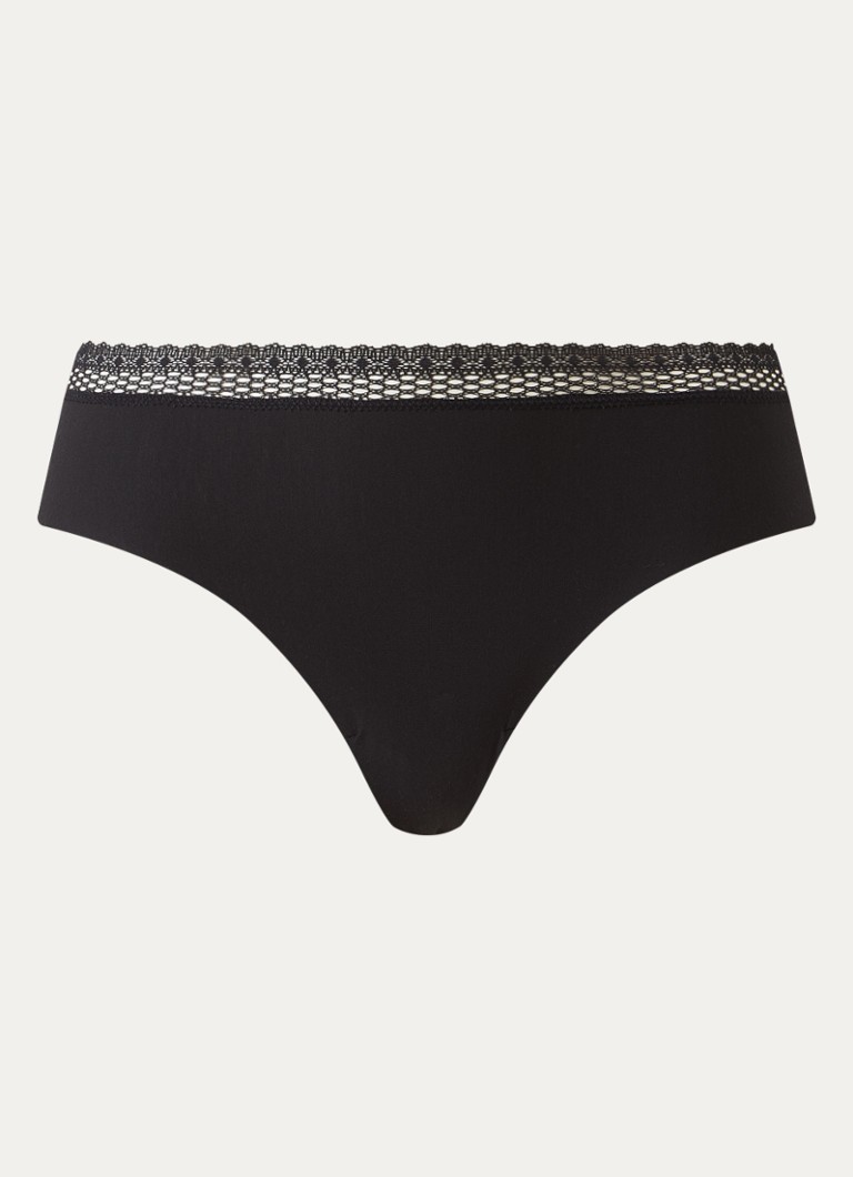 Chantelle Dames Cozy Chic hipster met kant in de kleur Zwart
