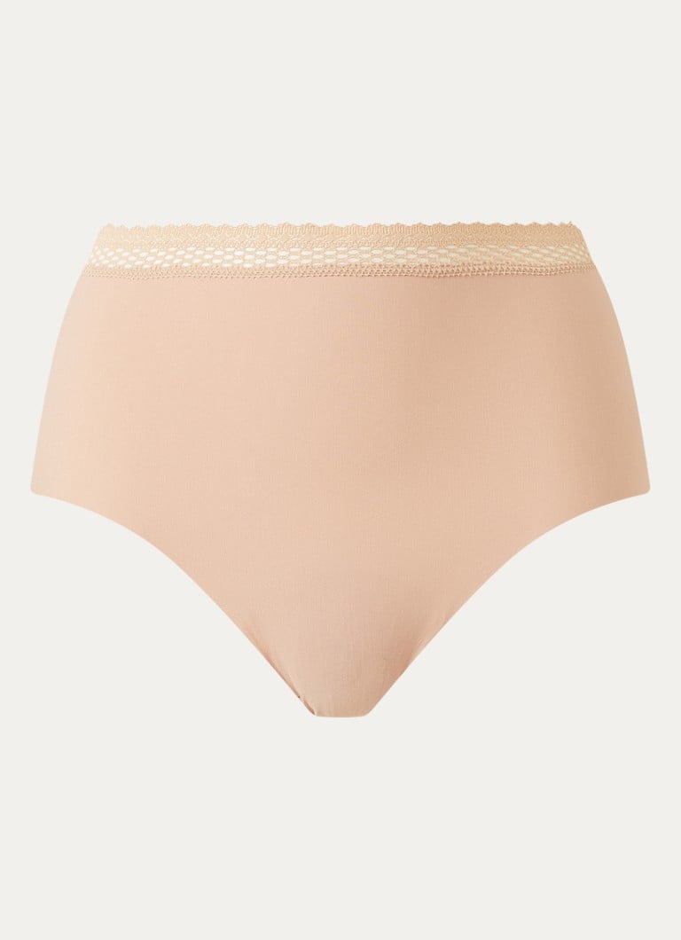 Chantelle Dames Cozy Chic slip met kant in de kleur Beige