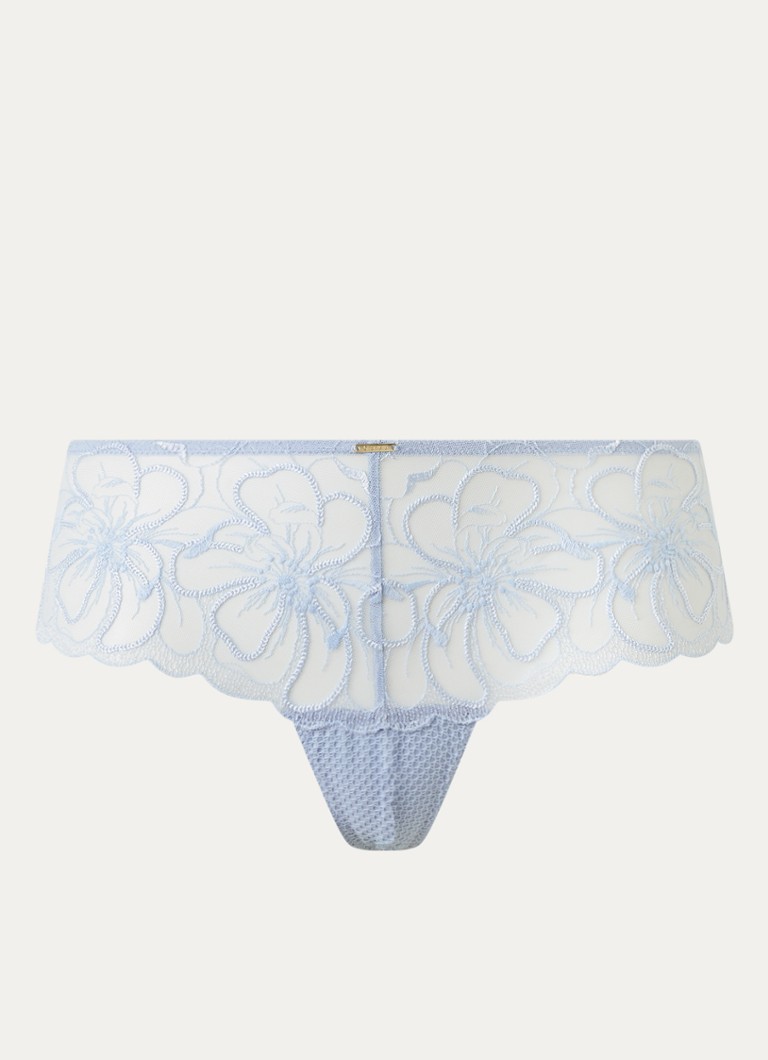 Chantelle Dames Fleurs shorty van mesh met borduring in de kleur