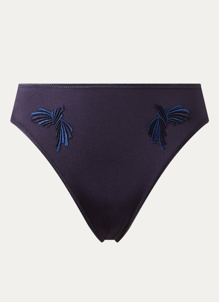 Chantelle Dames Slip met borduring in de kleur Donkerblauw