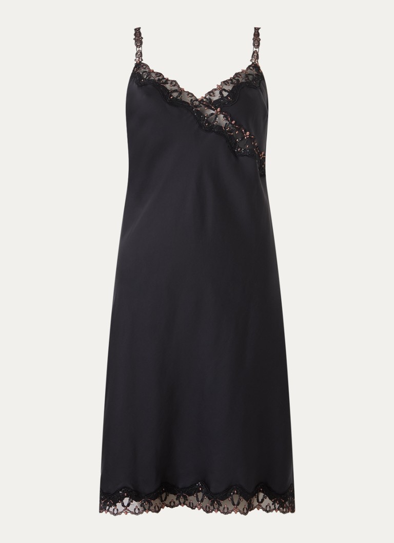 Chantelle Dames Delige slipdress met lurex in de kleur Zwart