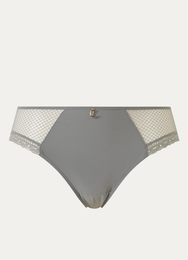 Chantelle Dames Slip met kant in de kleur Olijfgroen