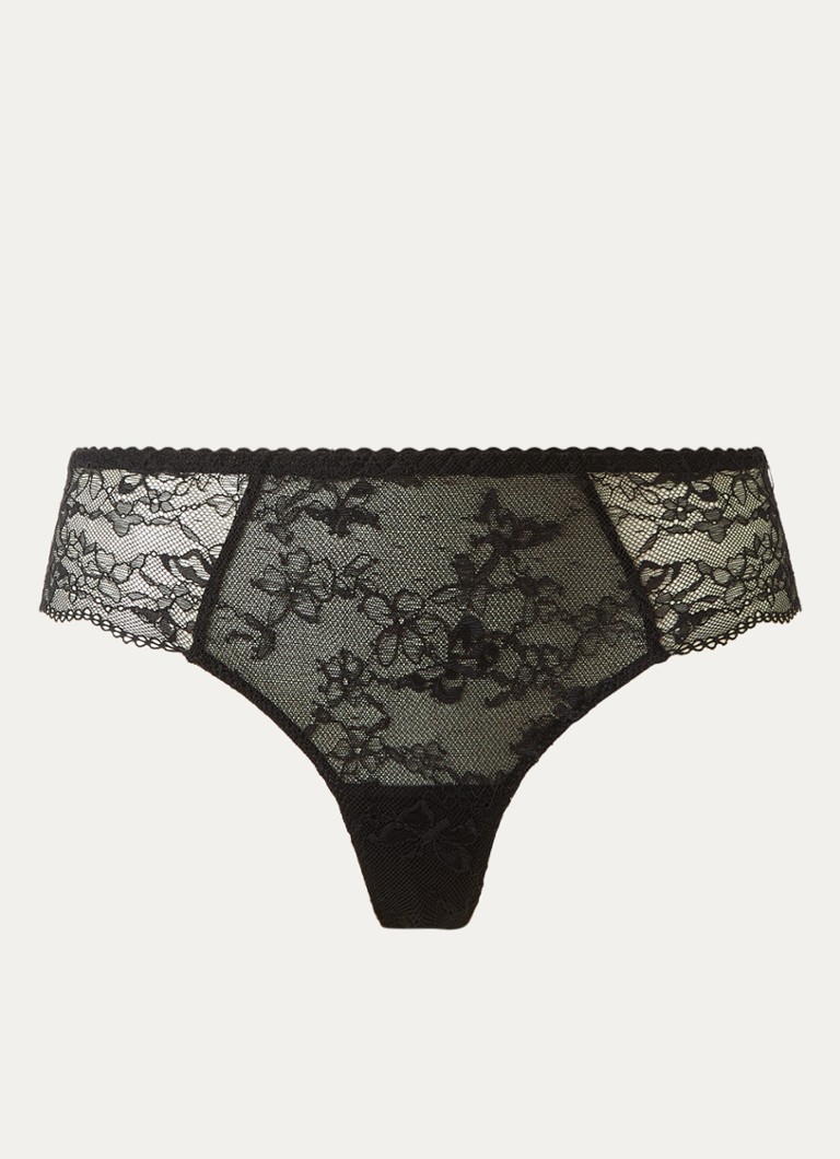 Chantelle Dames Hipster van kant met keyhole in de kleur Zwart