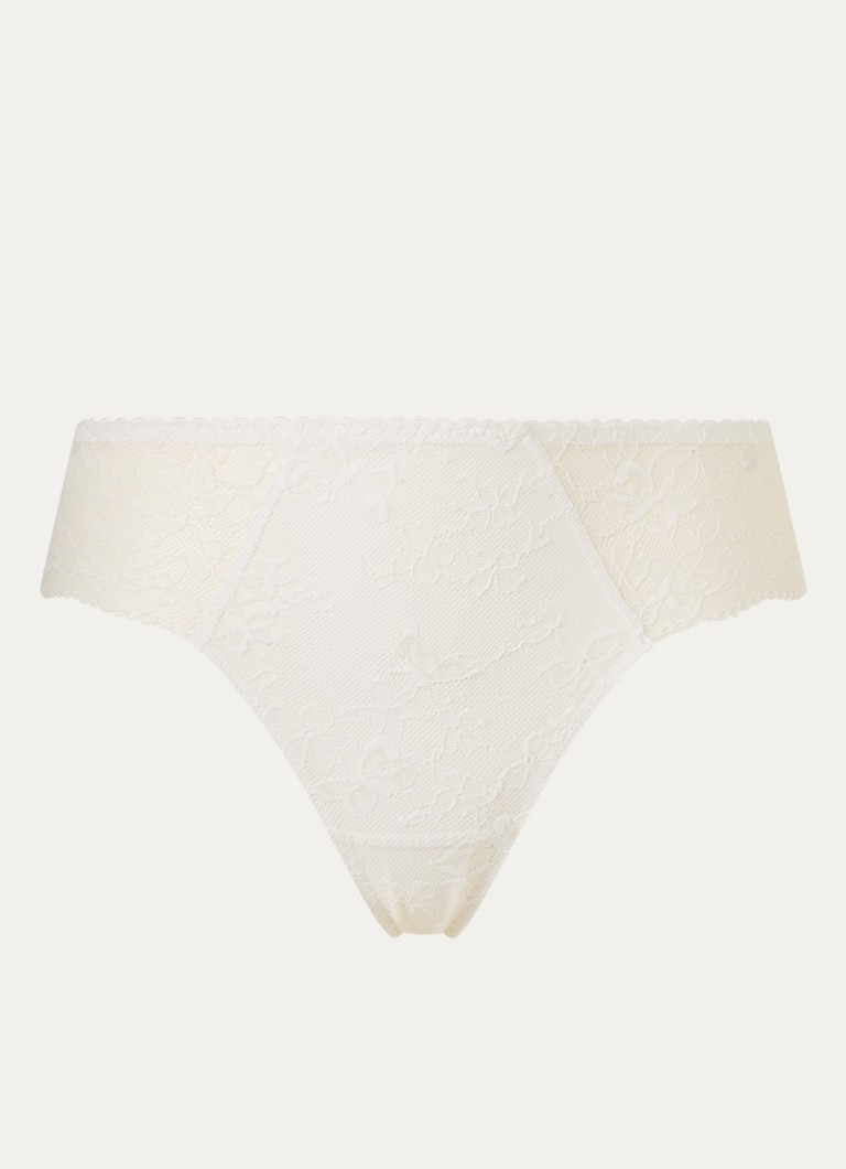 Chantelle Dames Crush high waisted slip met kant in de kleur Gebroken wit