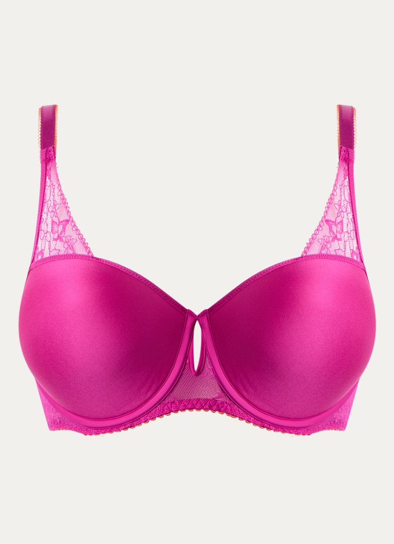 Chantelle Dames Kiss voorgevormde balconette bh met kant in de kleur Fuchsia